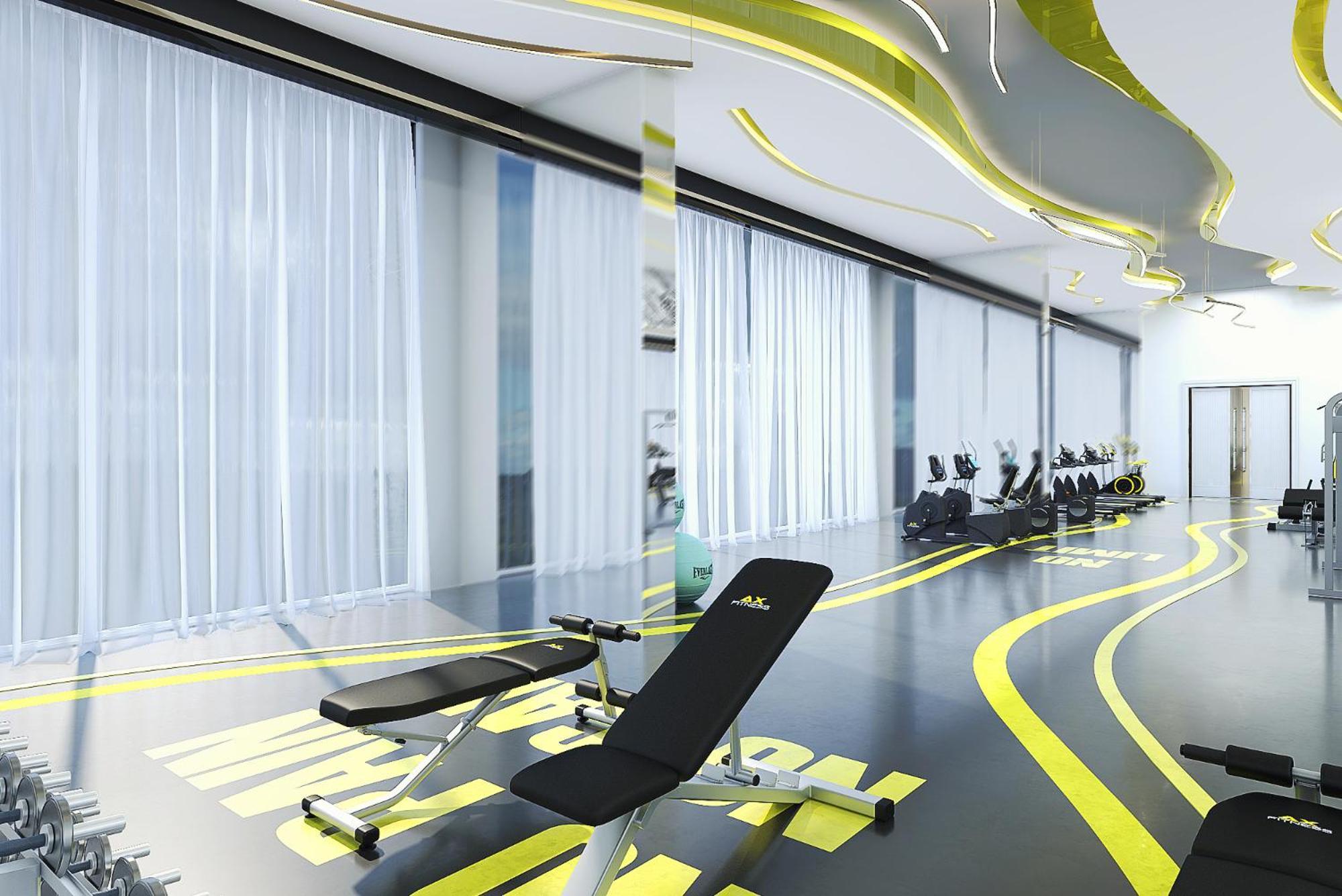 Royal M Al Aqah Beach Resort By Gewan Exterior foto The gym at the hotel
