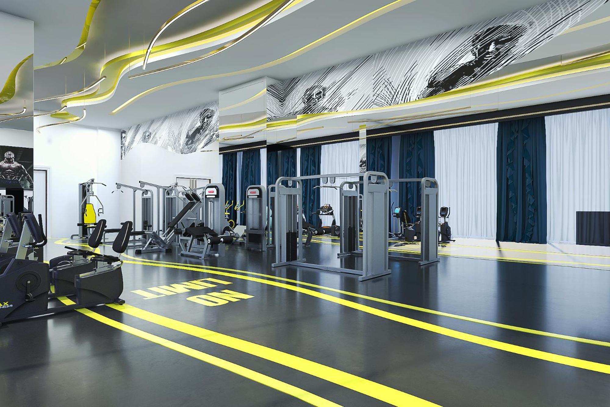 Royal M Al Aqah Beach Resort By Gewan Exterior foto The gym at the hotel