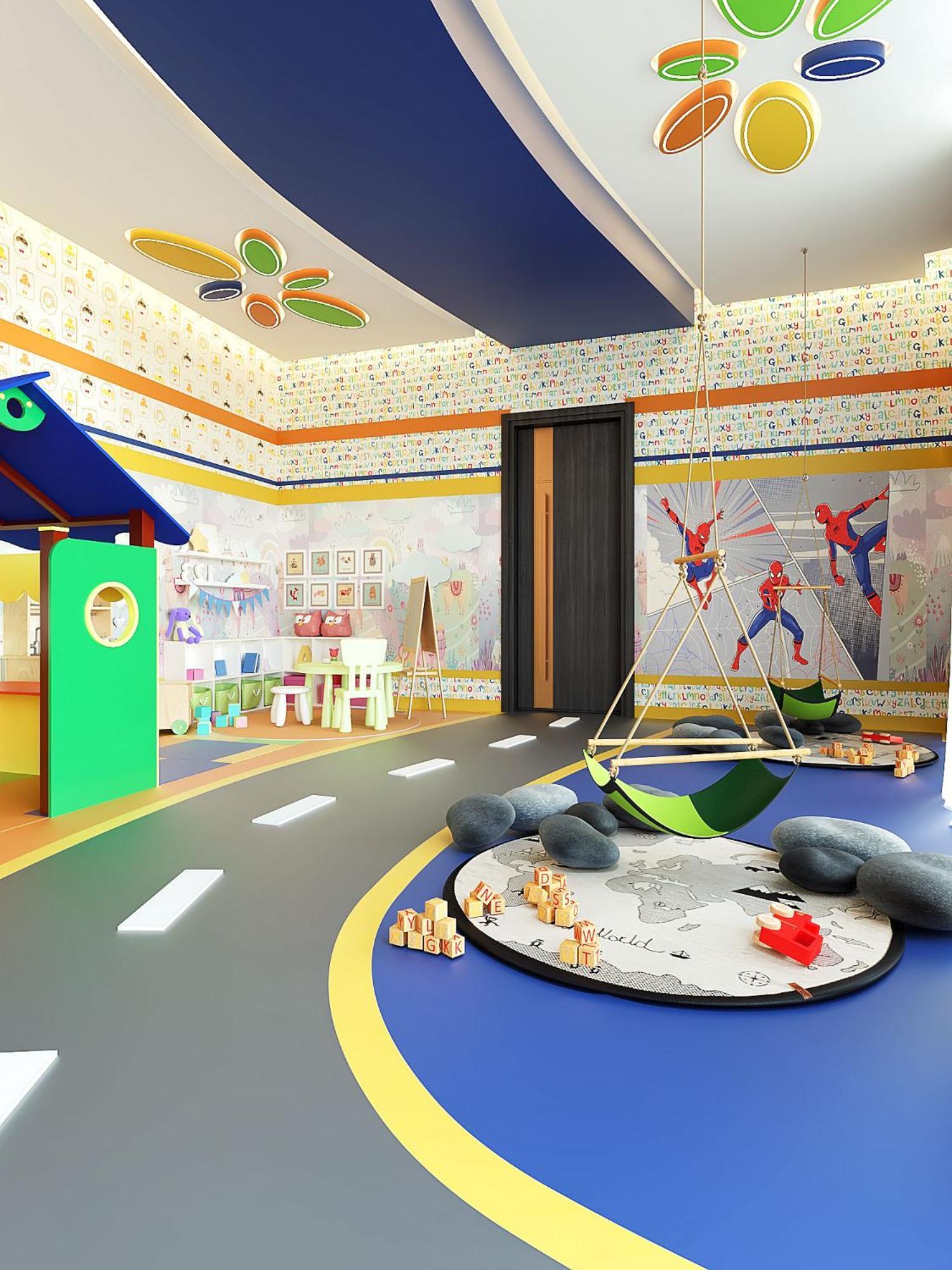 Royal M Al Aqah Beach Resort By Gewan Exterior foto 3D rendering of a nursery